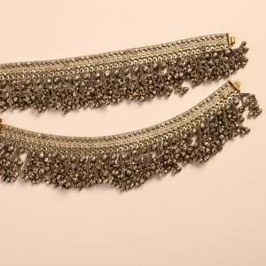 Tribal Ghungroo Oxidized Anklet-Pair