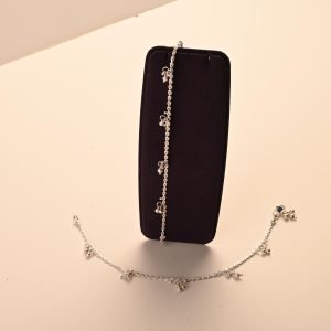 Roohi Silver Plated Anklet-Pair