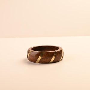 Gold Twist Wooden Kada