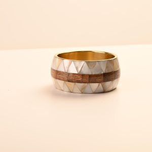 Mother of Pearl & Wooden Kada