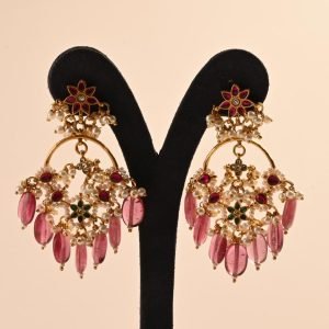 Paachi Kundan Pearl Earrings