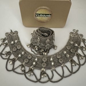 Amrapali  Oxidized Anklet-Pair