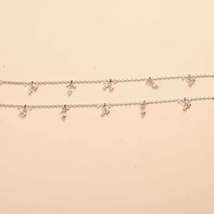 Roohi Silver Plated Anklet-Pair