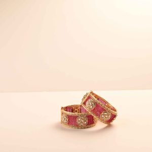 Sidhi Polki Kundan Openable Bangle -Set of 2