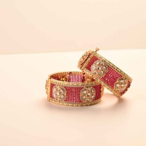 Sidhi Polki Kundan Openable Bangle -Set of 2