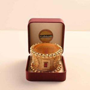 Gulmohar Antique Gold Plated Kada