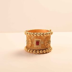 Gulmohar Antique Gold Plated Kada