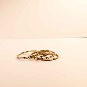 Brass Bangles-Stack of 4