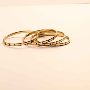 Brass Bangles-Stack of 4