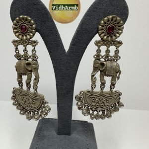 Oxidized Maharani Earrings