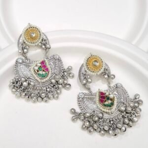 Milaap  Premium Quality Silver Plated Earrings