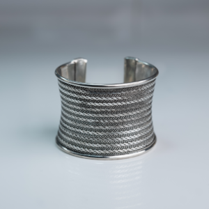 Jaya Silver Plated Hand Cuff