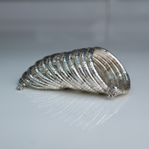 Samkya Silver Spiral Cuff