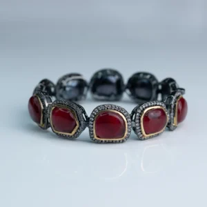 Heer Ruby Stone Bangle-Single