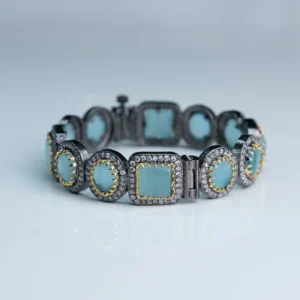 Heer Aqua Stone Bangle-Single