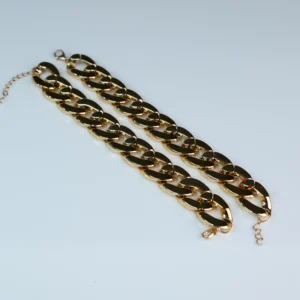 Infinity Gold Plated Anklet-Pair