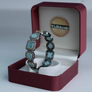 Heer Aqua Stone Bangle-Single