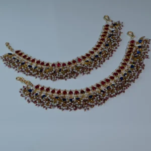 Paachi Kundan Heavy Design Anklet