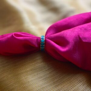Tamanna Carved Stone Rings -Ruby & Firoza
