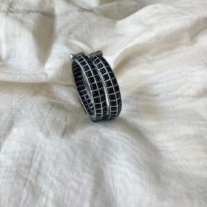 Dhanak Oxidized Openable Bangle -1(2.4/2.6)