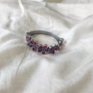 Navya Ruby Oxidized Bangle-(2.4/2.6)